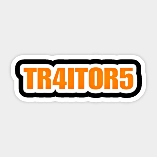 TR4ITOR5 - Sticker - Front Sticker